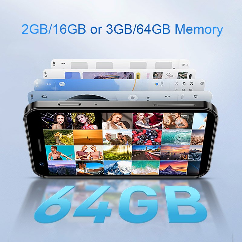 3 Inch Small Mobile Phone Android 10 Big Battery 2000mAH 3G&4G LTE 64GB Mini Smartphone Android Cellphone Smart Phone